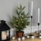 20" Pre-Lit Artificial Pine Christmas Tree with Basket, Warm White LED Lights